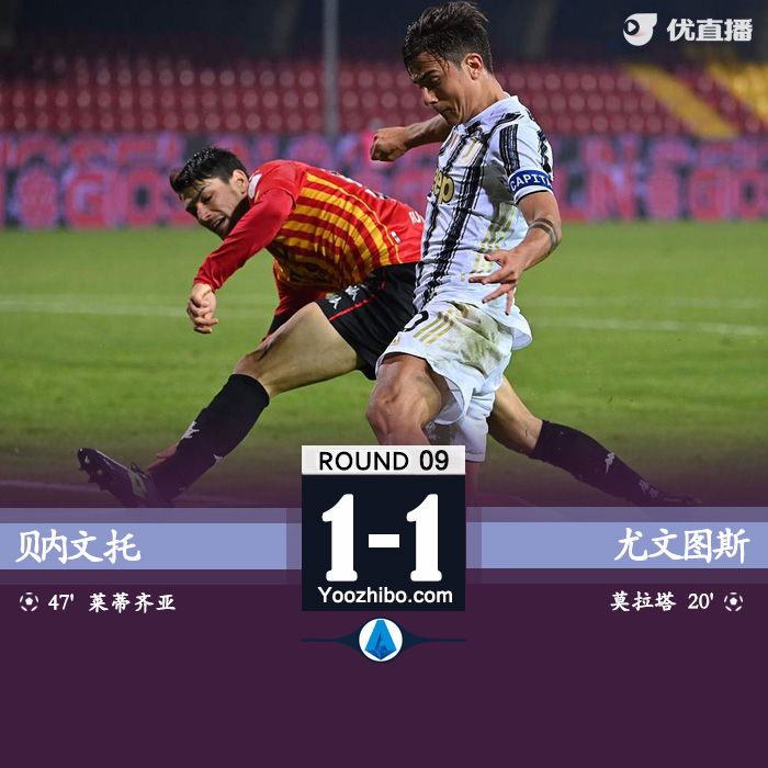 <a href=/zuqiusheji/juventus/ target=_blank class=infotextkey>尤文图斯</a>1-1贝内文托